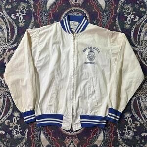 True Vintage 60s Seton Hall University Norsid Sportswear Zip Up Jacket
